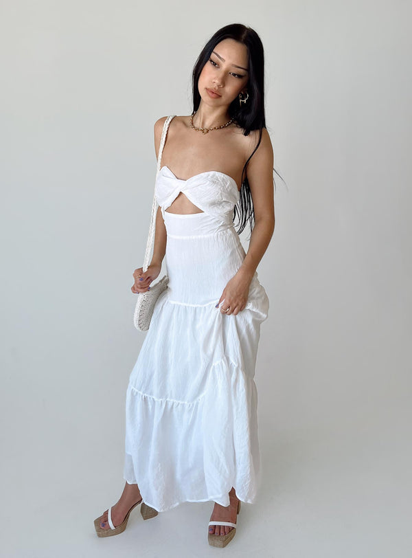 Allie Maxi Dress White