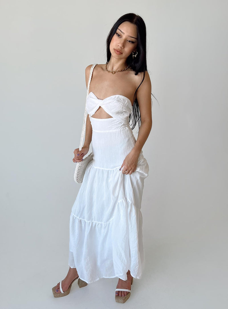 Allie Maxi Dress White