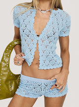 Sun Still Shines Crochet Set Blue