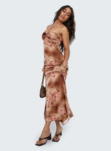 Saye Halter Twist Maxi Dress Multi