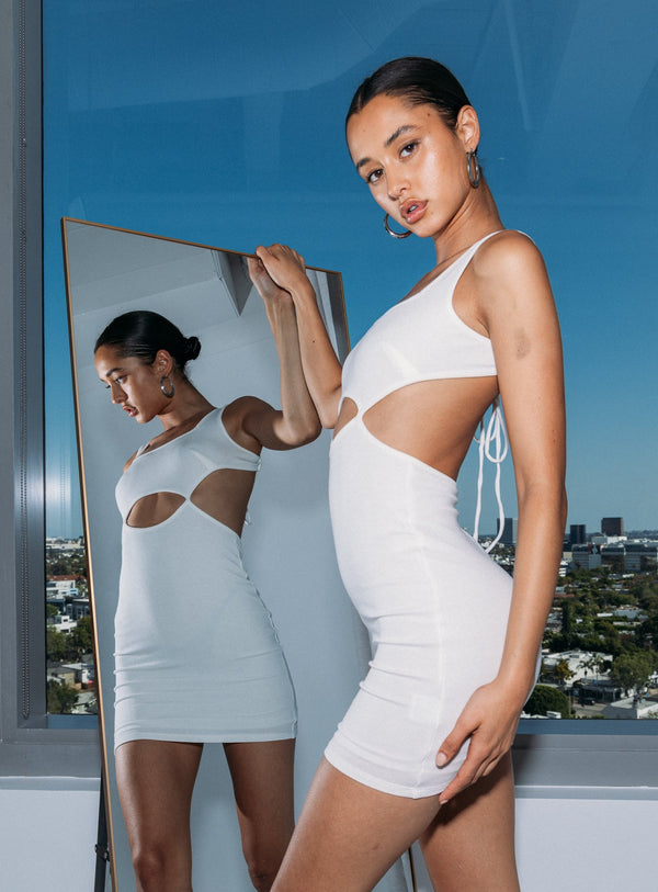 Colton Mini Dress White