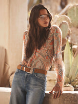 Laurent Paisley Blouse