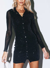 Friday Fever Mini Dress Black
