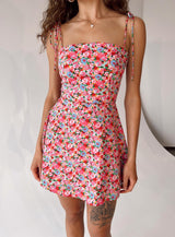 Elissa Mini Dress Pink Floral