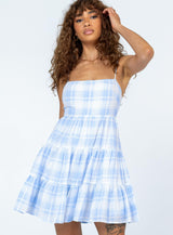 Synthia Mini Dress Blue