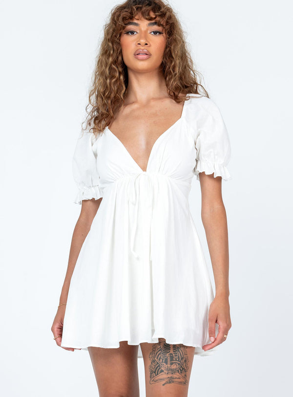Blissful Mini Dress White