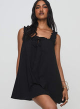 Swing Mini Dress Black Petite