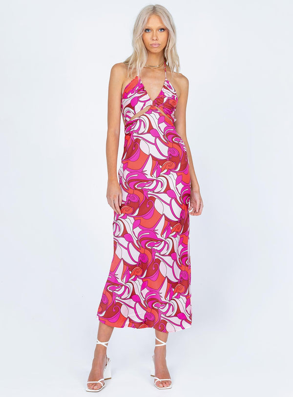Tatiana Maxi Dress Pink Multi