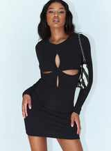 Moonlight Mini Dress Black