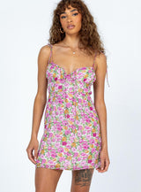 Shannon Mini Dress Pink Floral