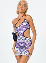 Benjamin Mini Dress Purple Multi