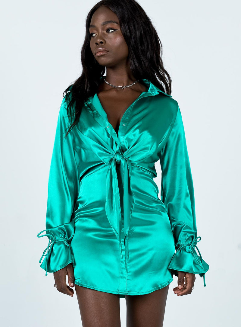 Liberty Mini Dress Green