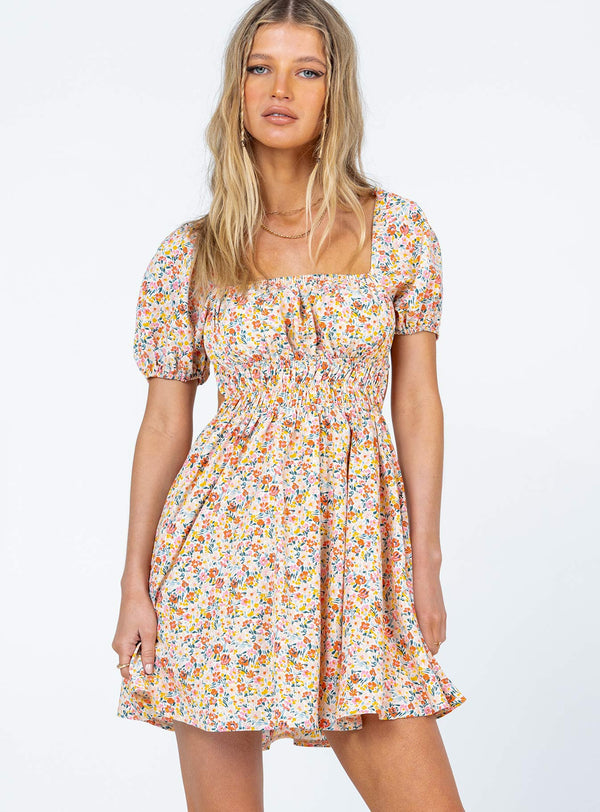Lillian Mini Dress Multi Floral