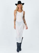 Jasmine Midi Dress White
