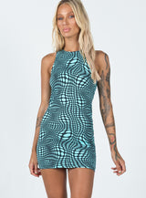 Motel Zenalo Dress Optic Polka Blue