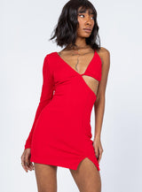 Xavier Mini Dress Red