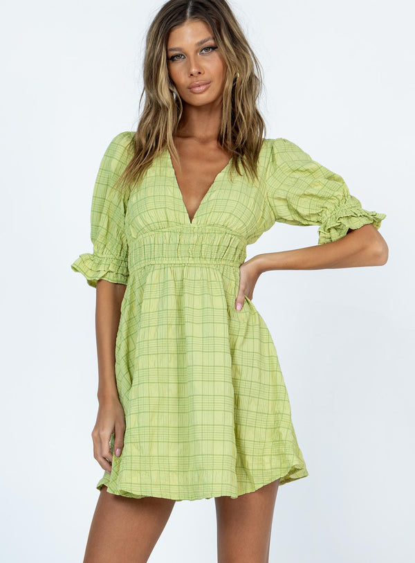 Chances Mini Dress Green