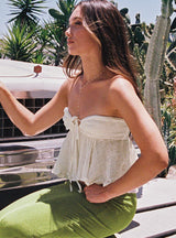 Long Summer Nights Top Ivory Low Impact
