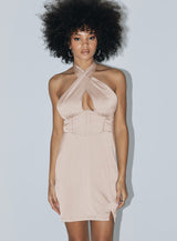 Jainey Mini Dress Beige