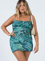 Rosey Mini Dress Green