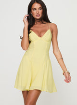 Webbs Mini Dress Yellow