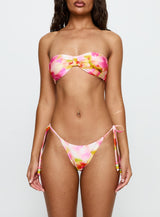 Drench Bikini Top Pink Floral