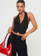 Je Suis Halter Top Onyx