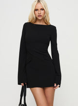 Carters Long Sleeve Mini Dress Black