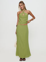 Eleganza Maxi Skirt Green