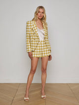 Marie Houndstooth Tweed Blazer