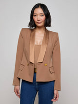 Imogen Satin Lapel Blazer