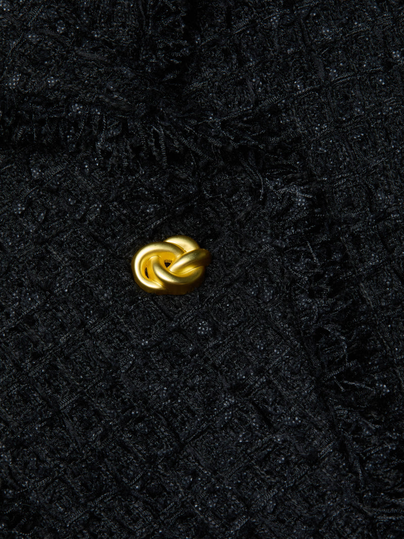 Kaisley Frayed Trim Blazer