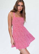 Keesha Mini Dress Red Floral