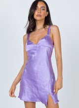 Star Shining Mini Dress Purple