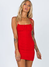 Moffett Mini Dress Red