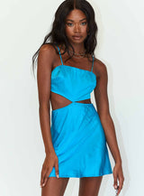 Audrey Mini Dress Blue