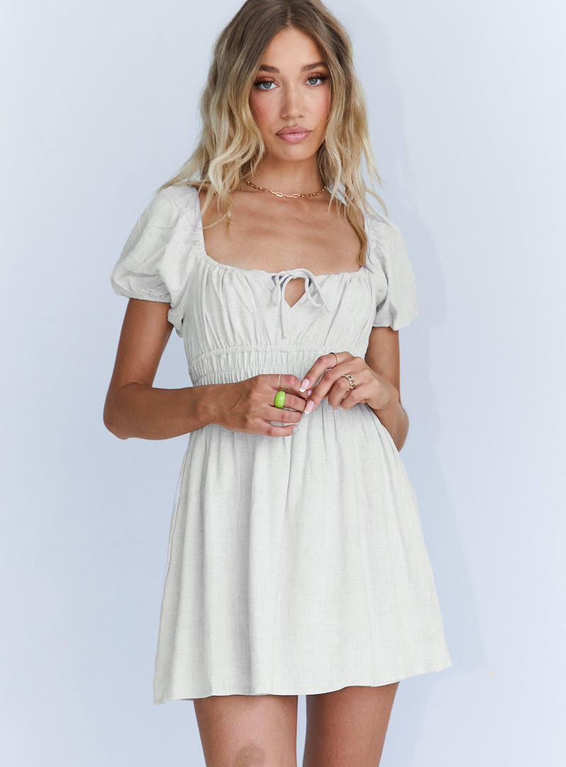 Madelyn Mini Dress Beige