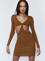 Sabella Mini Dress Brown