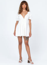 Blissful Mini Dress White