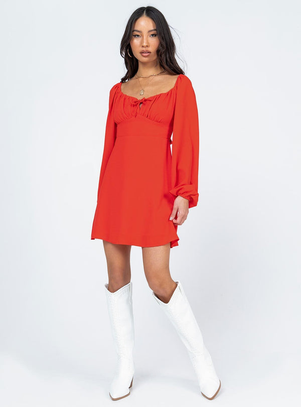 Yolanda Mini Dress Red