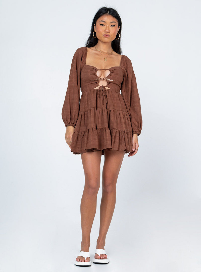 Campbell Mini Dress Brown