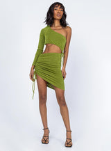 Imelda Long Sleeve Mini Dress Green