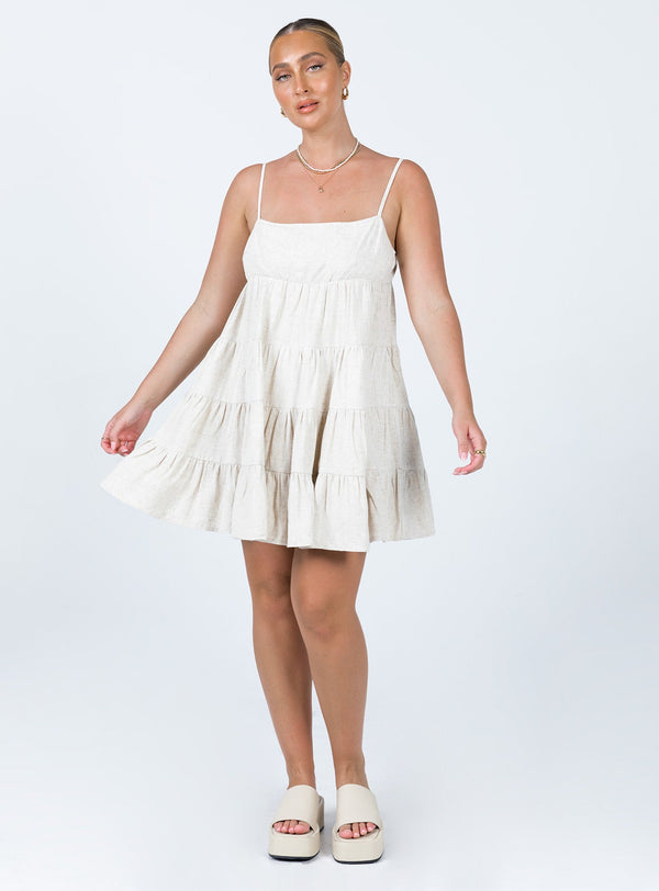 Kayda Mini Dress Beige