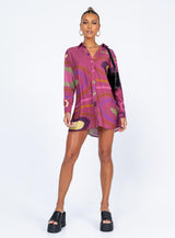 Lachlan Mini Dress Purple