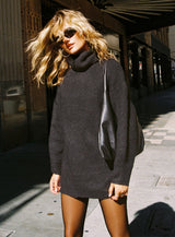 Theese Sweater Dress Black