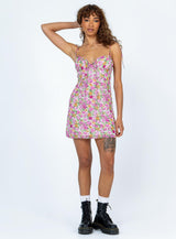 Shannon Mini Dress Pink Floral