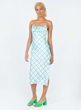 Kirra Midi Dress Green / Blue