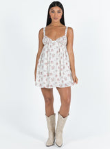 Vance Mini Dress Pink / Floral
