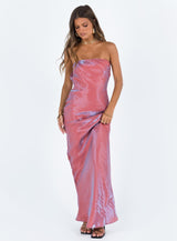 Aysa Strapless Maxi Dress Pink