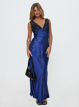 Voila Lace Maxi Dress Navy / Black